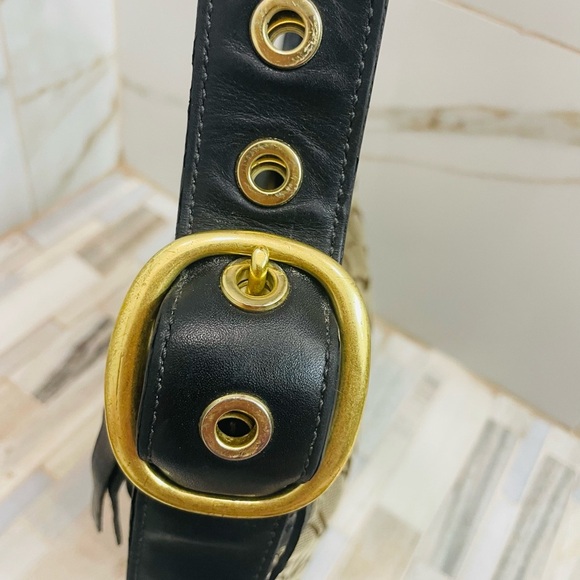 Coach duffle bleeker hobo Signature logo canvas Bag crossbody 11437 - Picture 14 of 16